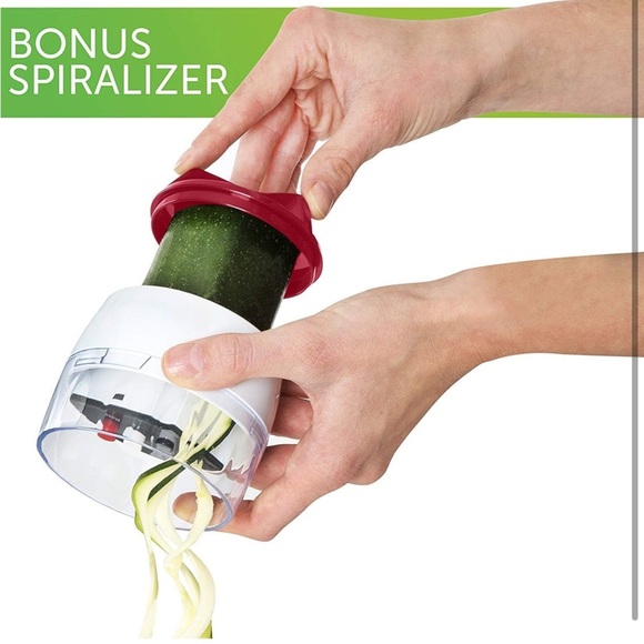 Red and White Vegetable Slicer, Used Once - Picture 4 of 6